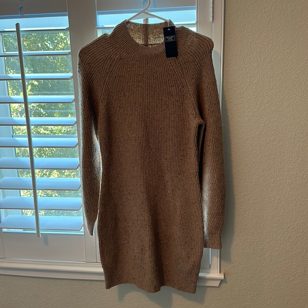 NWT Abercrombie Mockneck Sweater Dress Small Petite